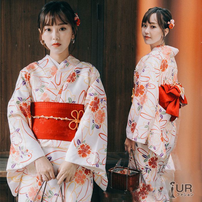 全 浴衣 レディース 花柄 和服 浴衣 女性用 コスチューム 浴衣 平織り きれいめ フリーサイズ 花火大会 夏祭り 旅館 浴衣セット ゆかた 大人用 あわせ お出かけ 七夕 y41518