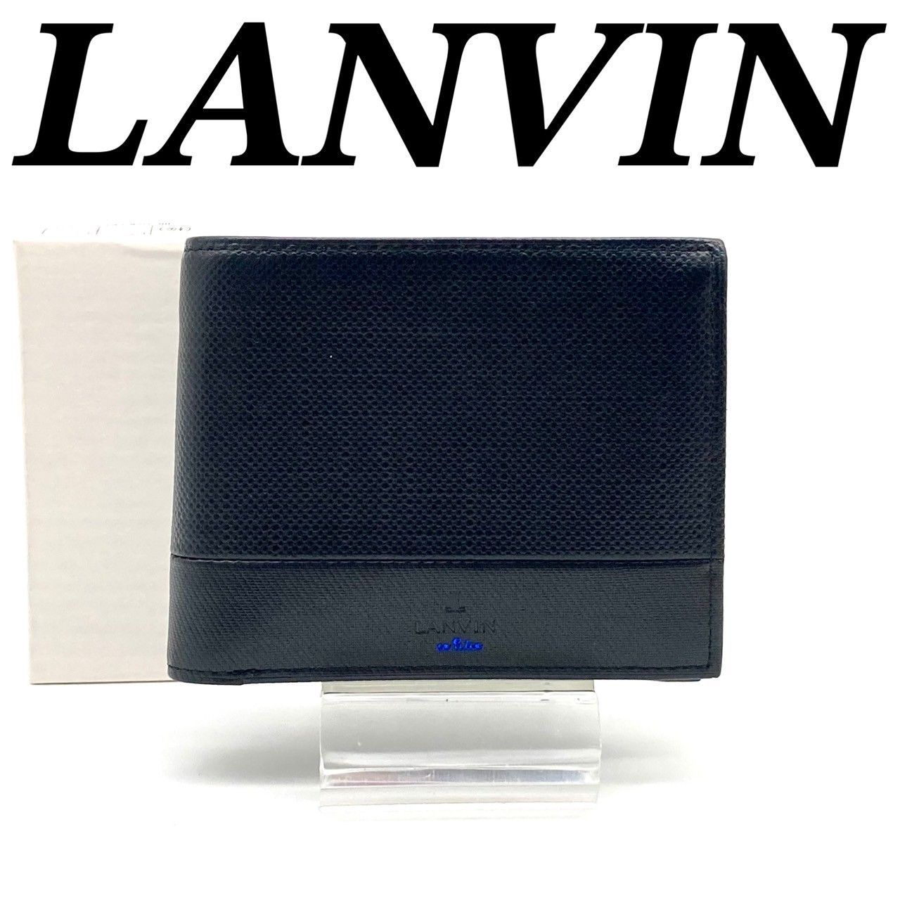 wasabi CRAFT ブラックレザー ハーフウォレット財布！ほぼ未使用