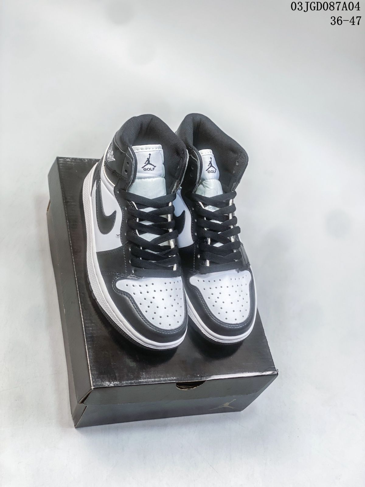 NIKE AIR JORDAN 1 HIGH GOLF white/black dq0660-101 ゴルフシューズ AJ1 ハイカット スパイクレス ブラック ホワイト パンダ