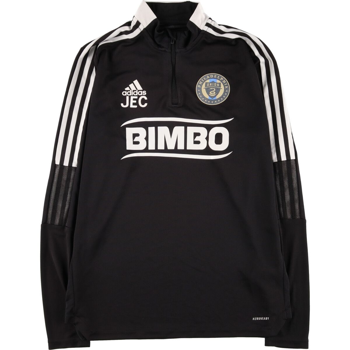 古着 00年代 アディダス adidas Philadelphia Union ハーフジップ サッカーユニフォーム ゲームシャツ メンズL相当/eaa469376