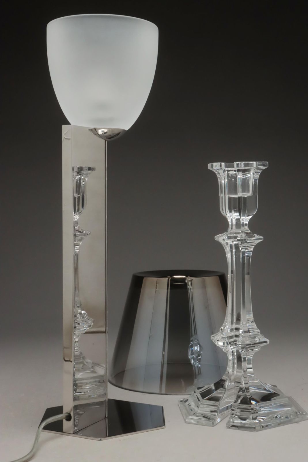 専用。Baccarat　ホワイトシェードテーブルライト 専用。Baccarat ホワイトシェードテーブルライト Crystal Table