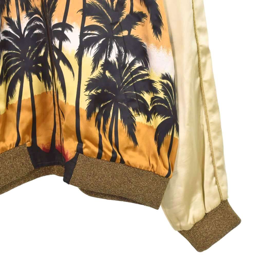 ほぼ新品 SAINTLAURENTサンローラン16SS パームツリー スカジャン Saint Laurent Paris 16ss パームツリー スカジャン - メルカリ