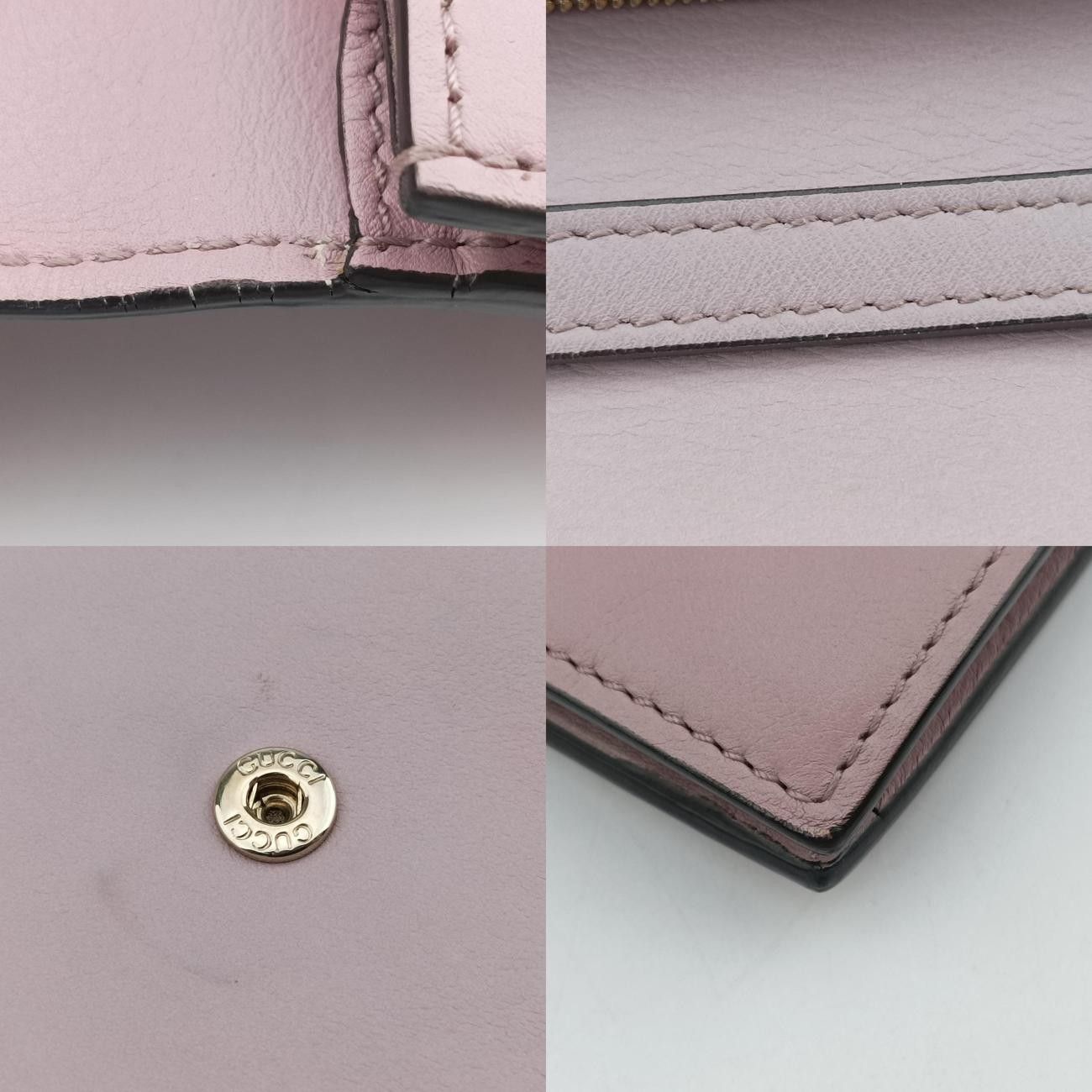 グッチGucciインターロッキングGピンクレザー369664