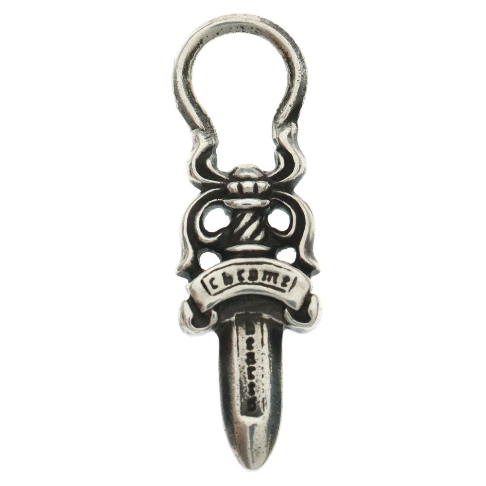 CHROME HEARTS クロムハーツ 5 DAGGER ZIP2 ダガージップ シルバーネックレストップ シルバー