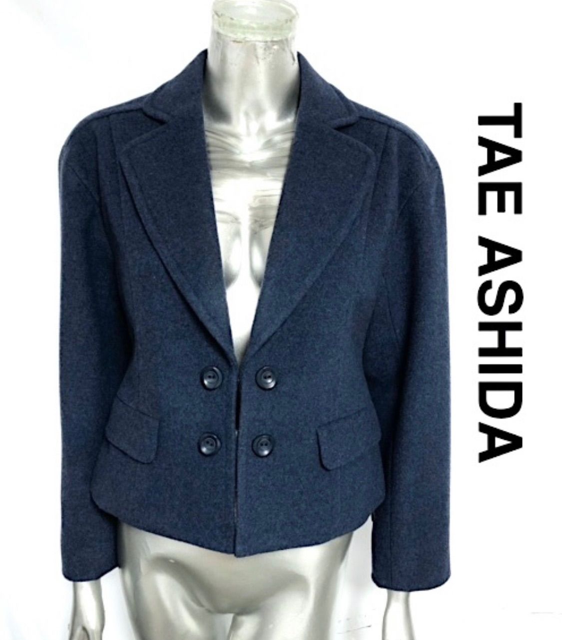 定価30万円【未使用】TAE ASHIDA タエアシダ 2023年購入 テーラード ジャケット ウール 紺 ネイビー ブレザー 2A52 - メルカリ