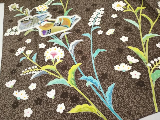 平和屋本店□極上 人間国宝 羽田登喜男 TOKIOetTOKI 訪問着 鴛鴦 金銀