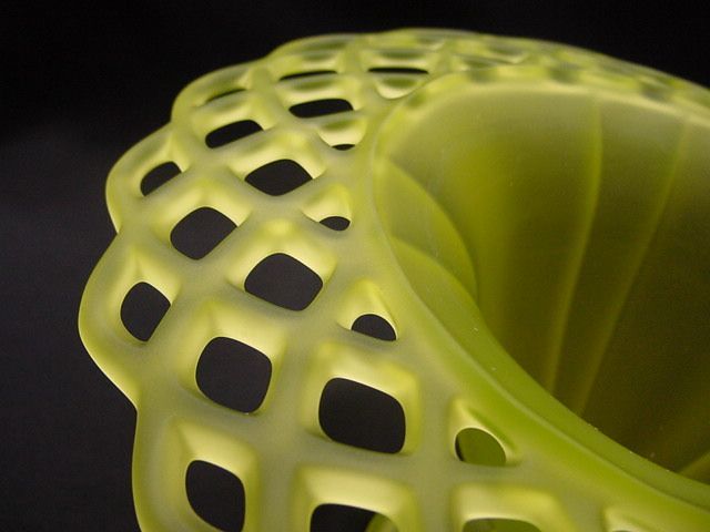 ウランガラス 1920年代後半 アメリカ Tiffin社 カナリア色