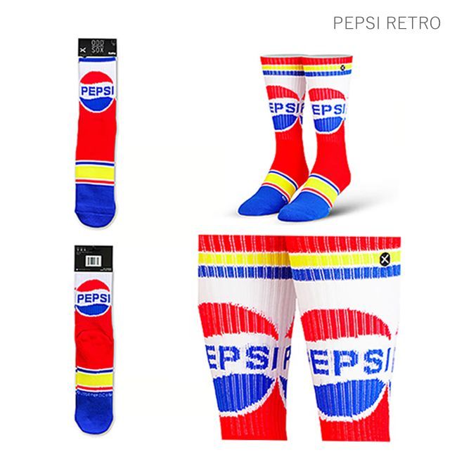 ODD SOX オッドソックス くつした 靴下 キャラクター 柄 ペプシ