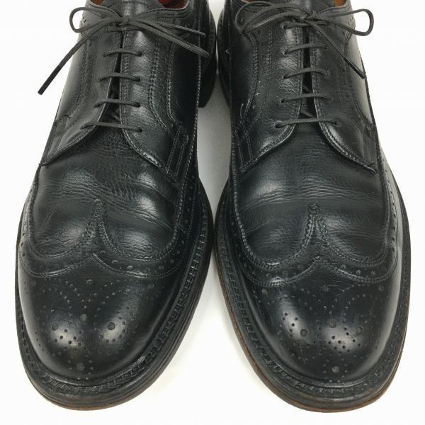 試着交換OK！ジョンストン＆マーフィー/アリストクラフト　Vintage 　ロングウイングチップ〈黒/BLACK/ブラック〉size11D/B：28.5-29.5程度/メンズ//men's 菅NO.WZF-164 試着交換OK！ジョンストン＆マーフィー/アリストクラフト Vintage