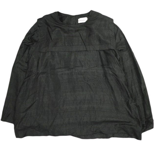BUNON ブノン インド製 Khadi Silk Back Button Sailor Blouse カディ