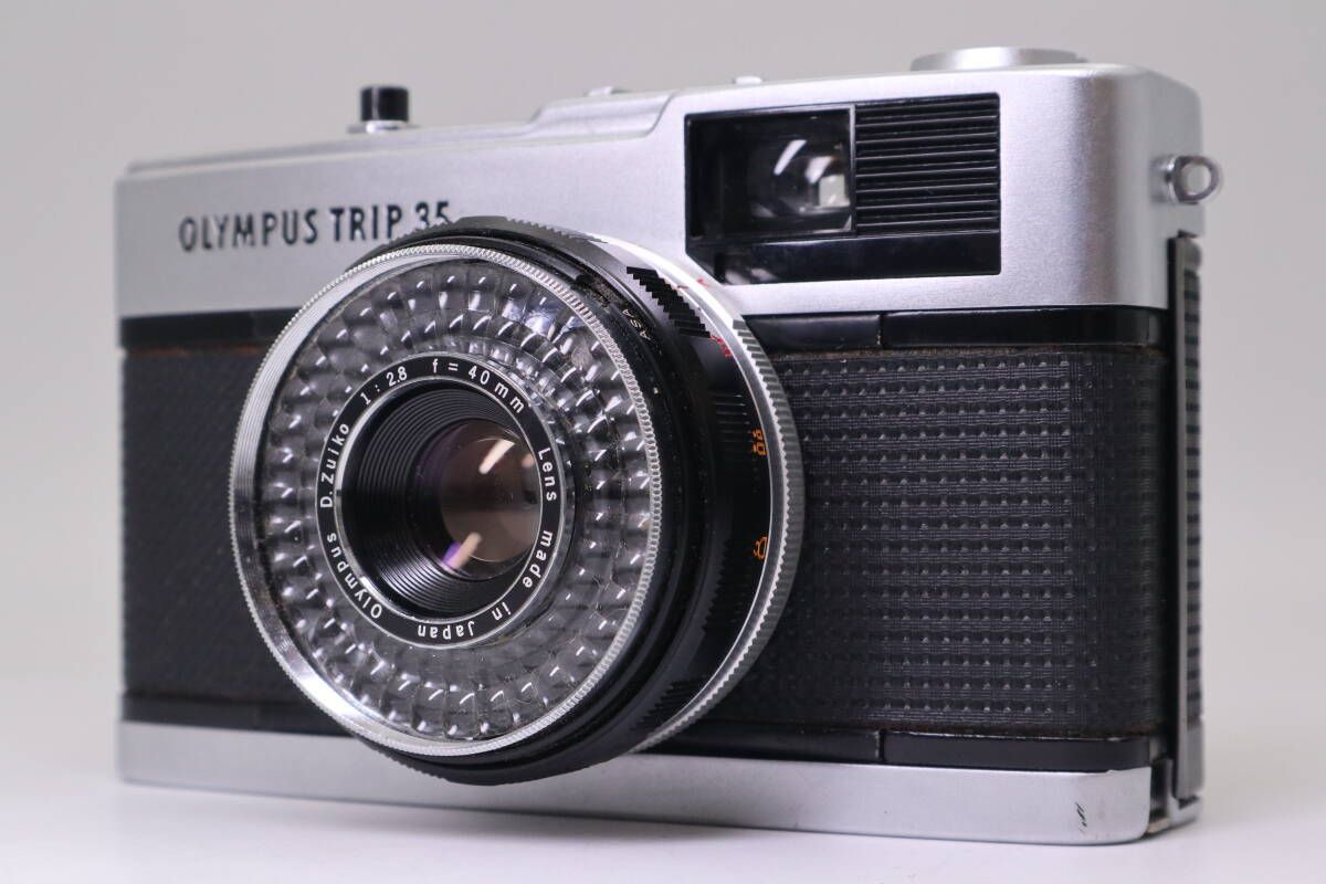 OLYMPUS TRIP 35 フィルムカメラ オリンパス シルバー f05597
