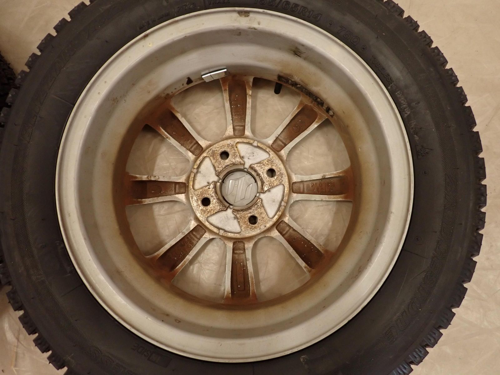 冬 製 4本SET 会社宛 155 65R14×4.5J 75Q ブリヂストン ブリザック VRX2 スズキ 純正 アルミ ワゴンR アルト NO D6259 FFCRYSTALESIA_COM