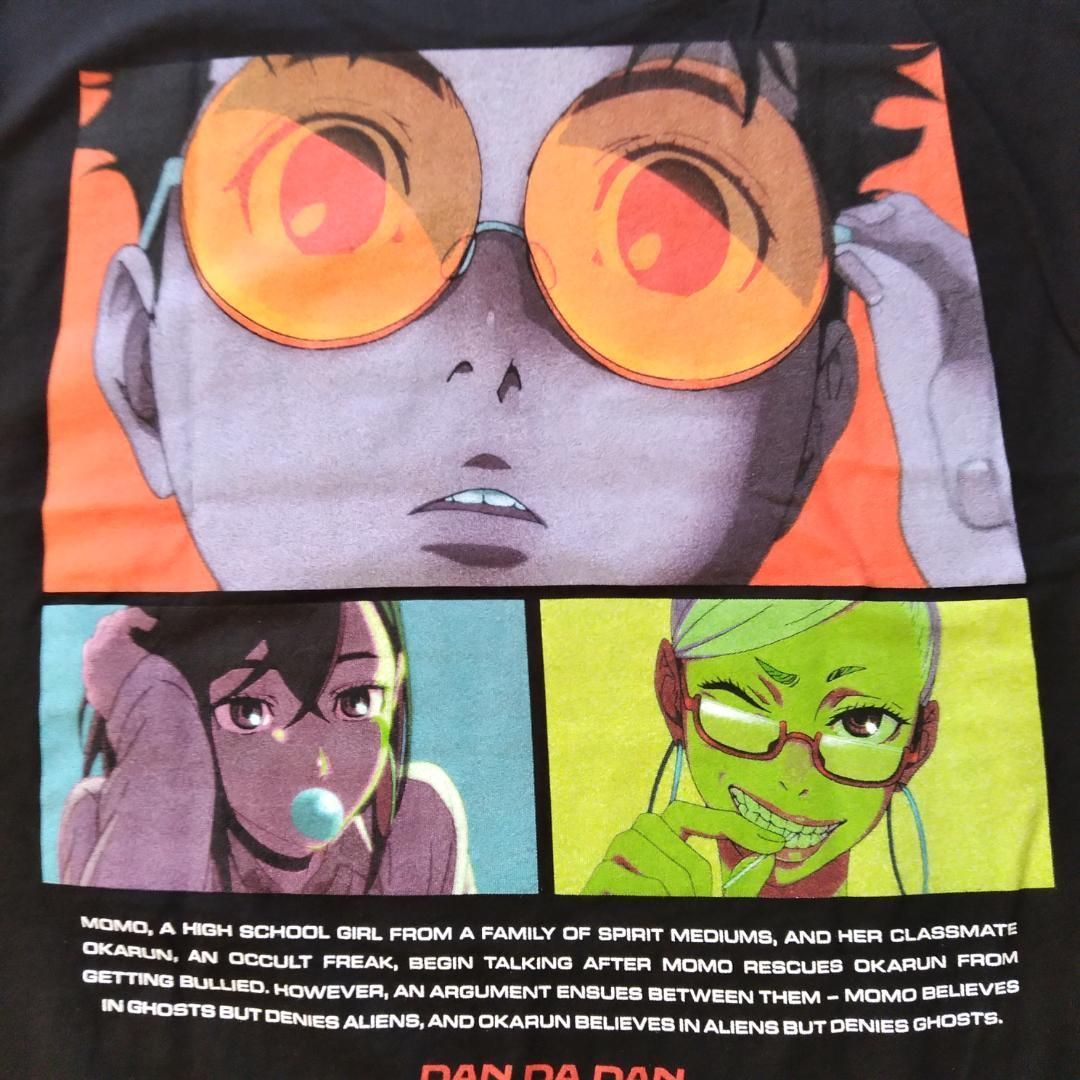 【新品未着用】ZUTOMAYO ダンダダン Tシャツ Lサイズ ダンダダン Tシャツ XLサイズ 黒 アニメT 両面プリント 未使用新品