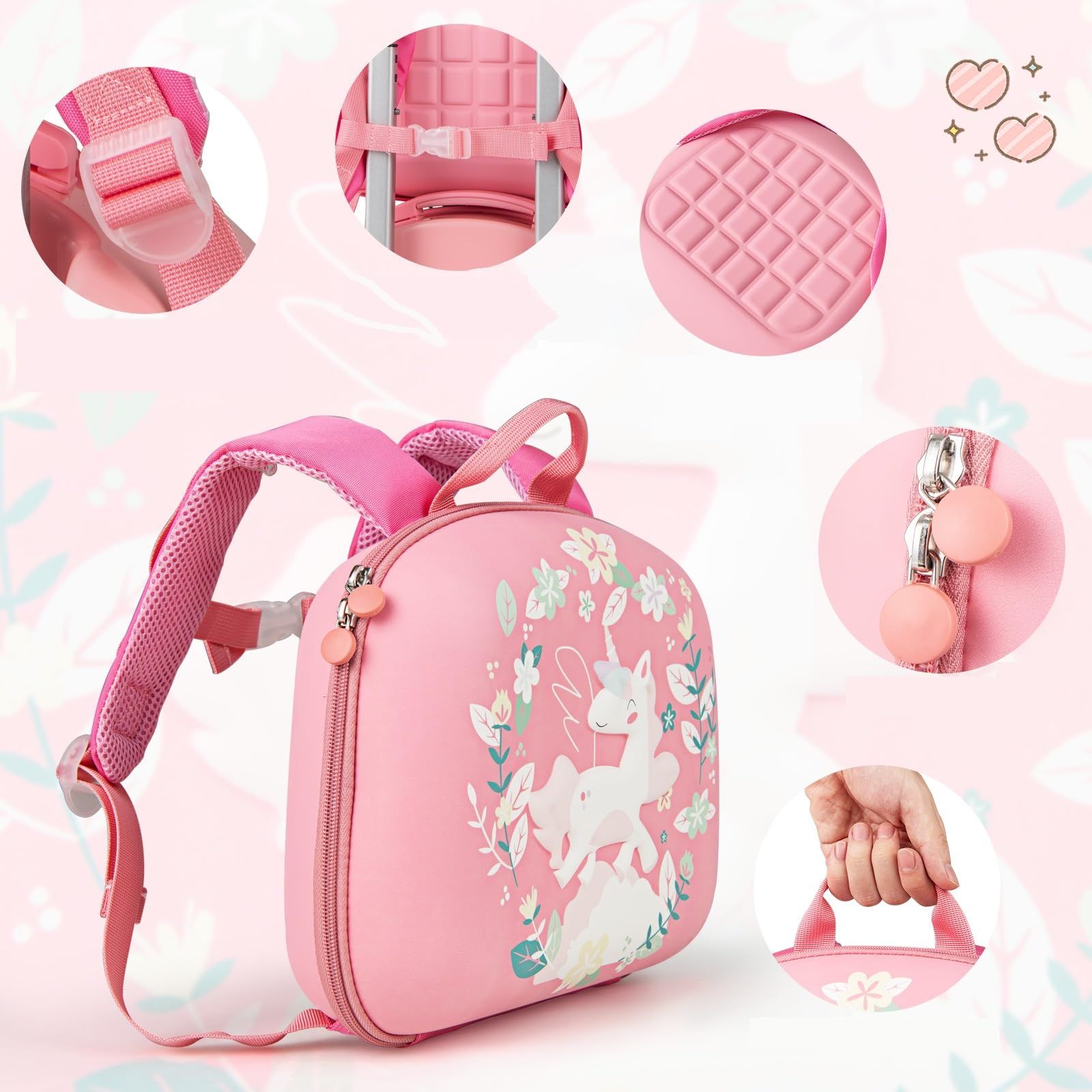 ピンク ユニコーン柄