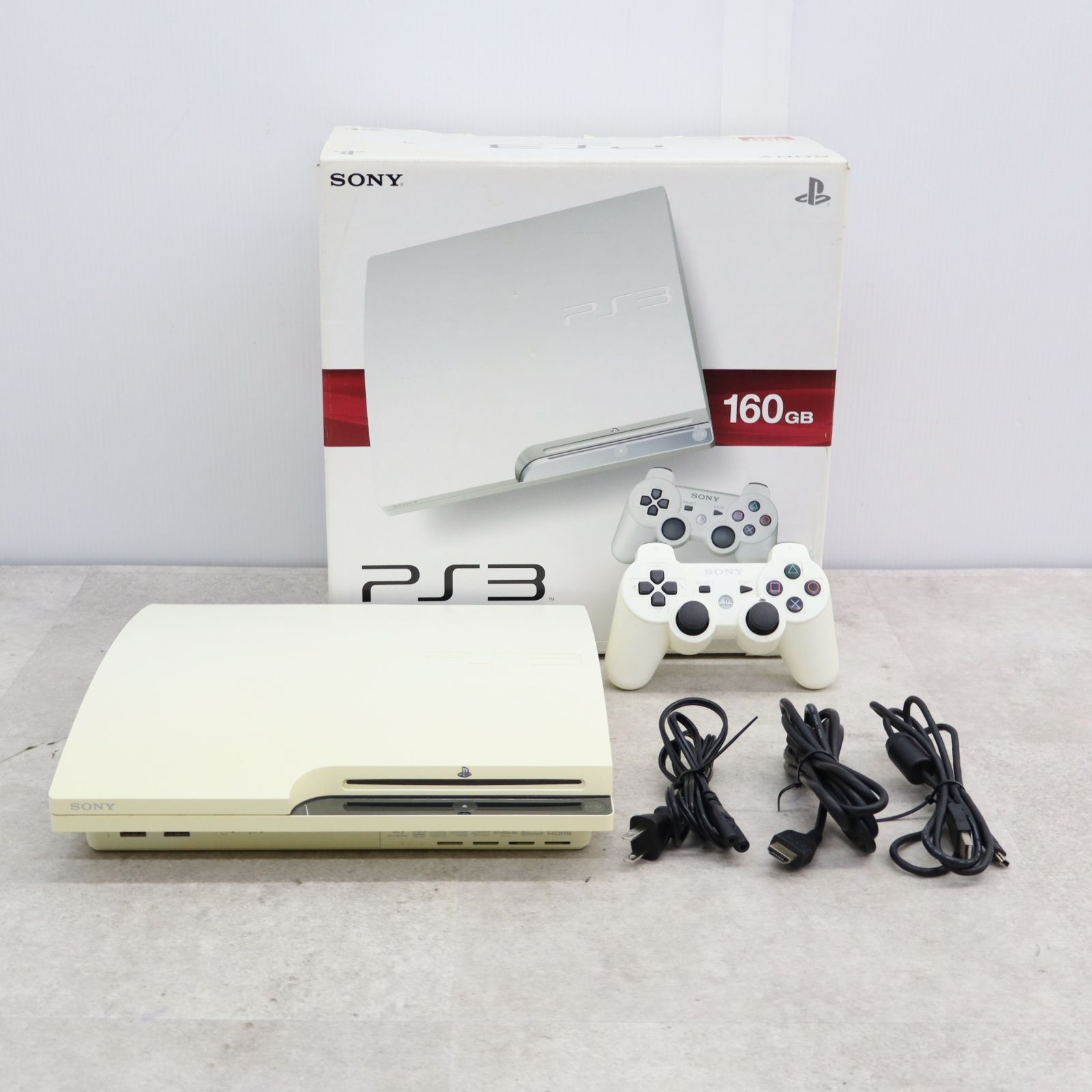 △ 簡易動作確認済み｜Playstation3 プレステ3 160GB｜SONY ソニー CECH-2500A ゲーム機 本体 PS3 ホワイト｜  □P4093 - メルカリ