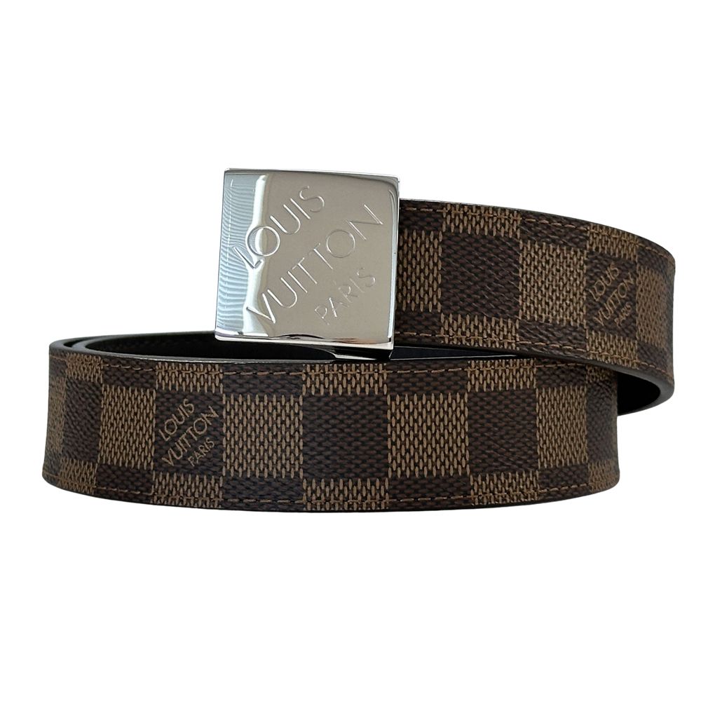 ルイ ヴィトン LOUIS VUITTON ベルト メンズ ブランド ダミエ ダミエキャンバス サンチュール キャレ エベヌ M6881W