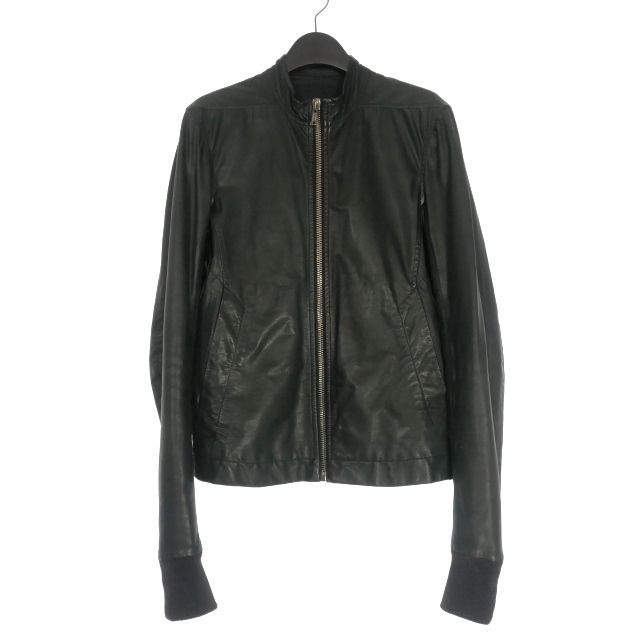 リックオウエンス Rick Owens インターシャレザーブルゾン シングル  