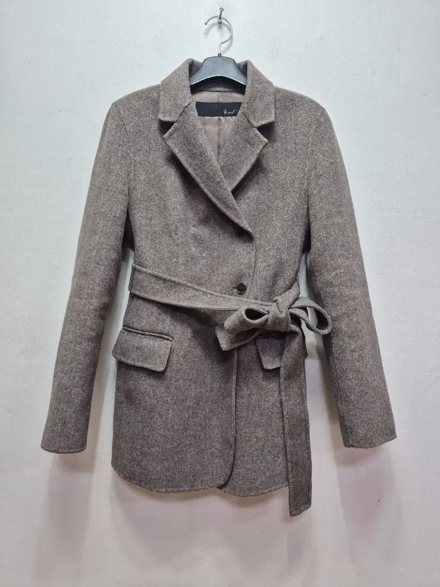 g_cut ジーカット ヘリンボーン ベルト付き ジャケットコート 55