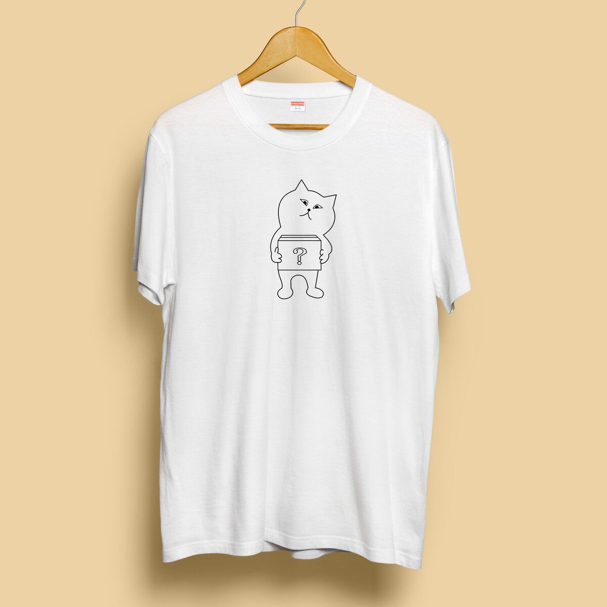 半袖/Tシャツ】オシャレおもしろTシャツ「はてなボックス猫」 メルカリShops