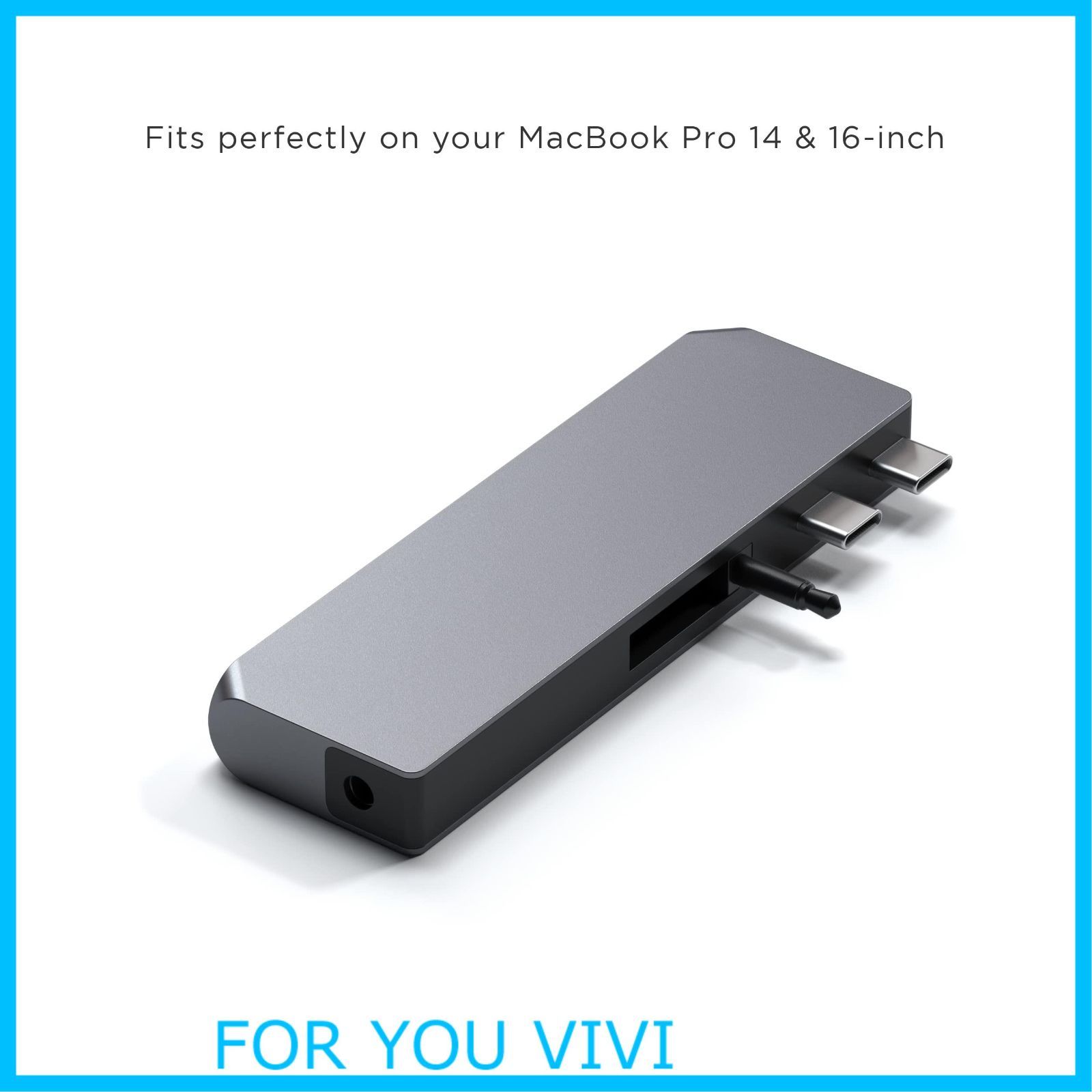 【新着商品】Satechi USB-C Proハブ ミニ 6-in-2 (スペースグレイ) USB4 USB-Aデータ USB-Cデータ  (MacBookPro Air M1 M2 M3対応)