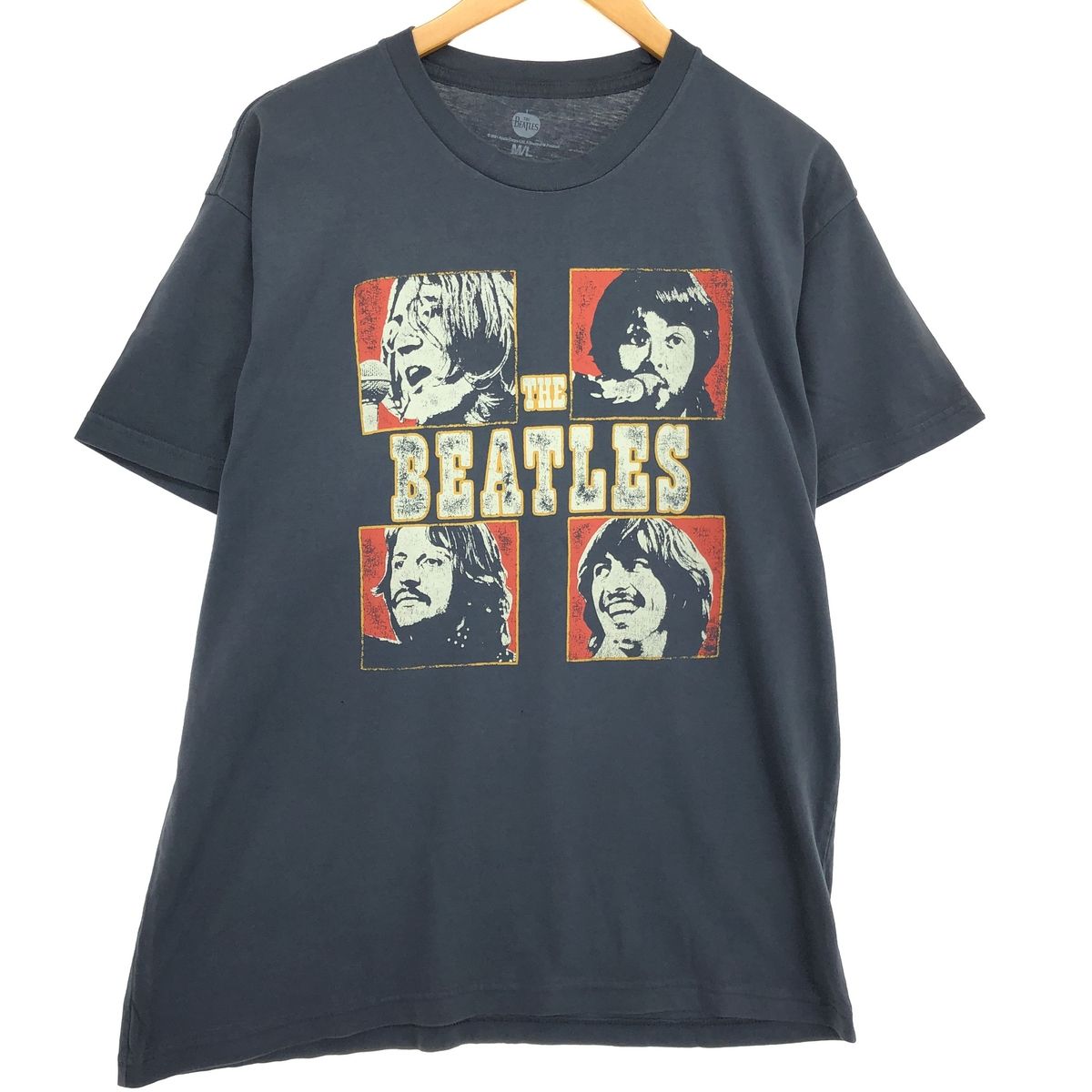 古着 THE BEATLES ビートルズ バンドTシャツ バンT メンズL相当/eaa469262