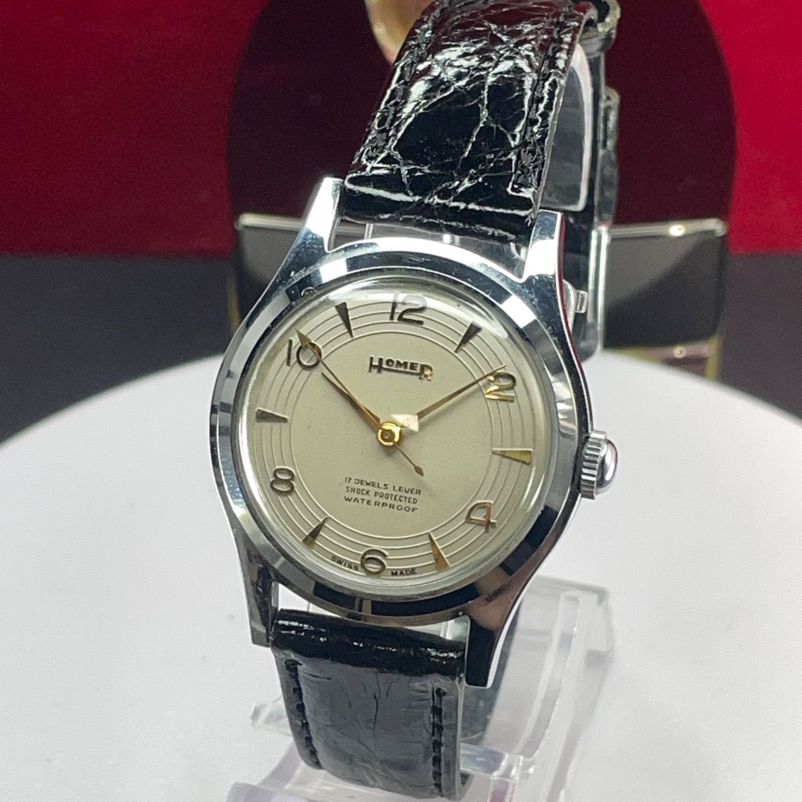 【限定値下】激レア【1960年代頃】シェル石油 17石 手巻き 腕時計ウォッチ Yahoo!オークション -「17石 手巻き」(アナログ（手巻き