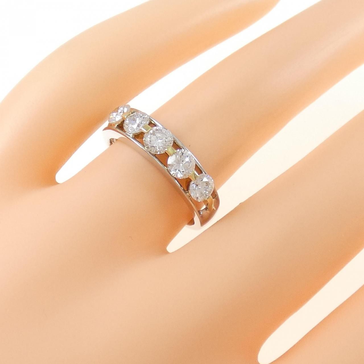 PT/K18YG ダイヤモンド リング 1.043CT - メルカリ