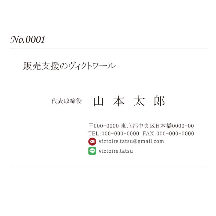 オリジナル名刺印刷 100枚 両面フルカラー 紙ケース付 No.0001