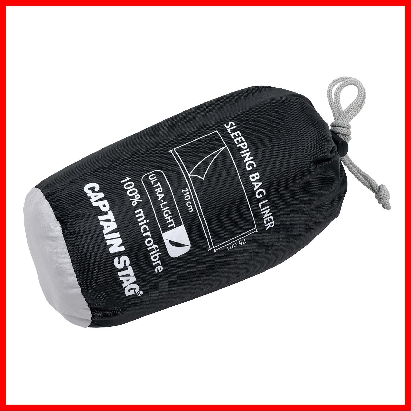 新着商品 収納バッグ付 シュラフ用シーツ サーモライト マイクロファイバー インナーシュラフシーツ インナーシーツ ブラック ライトグレー インナーシュラフ UB-33 シュラフ 寝袋 STAG UB-40 キャプテンスタッグ CAPTAIN