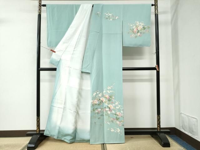 袷）本加賀友禅 訪問着 鶴見保次作 記念感謝祭【仕立無料】本加賀友禅