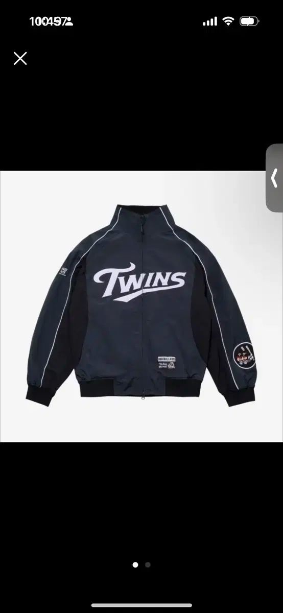 |BDNS x LG TWINS DUGOUT ジャケット ver2 ネイビー XL