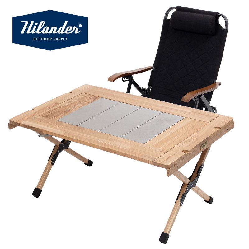 Hilander ハイランダー シェフテーブルlight 90 クライマックスローチェアSTセット テーブル NATURAL チェア ブラック