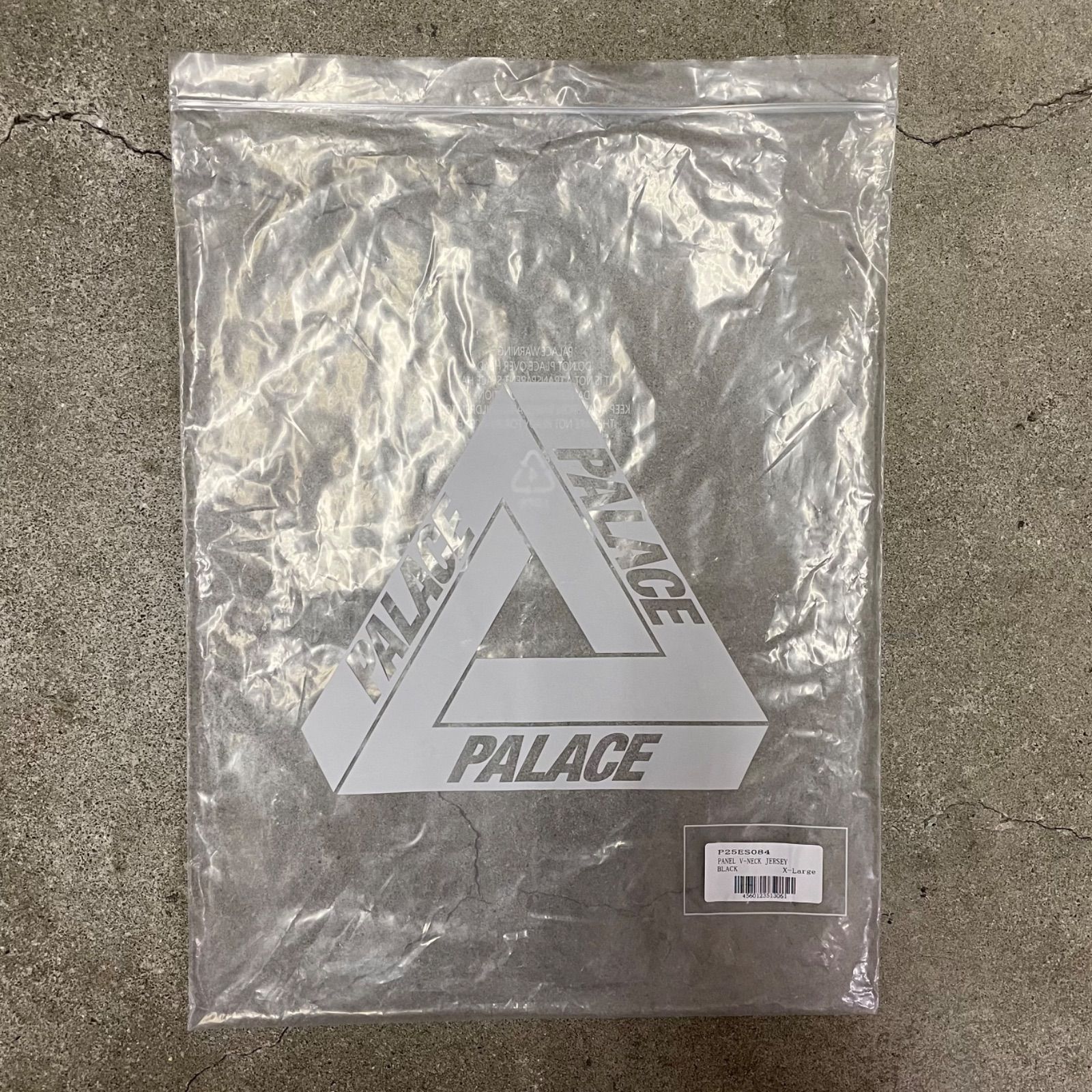 未使用品PALACE PANEL V-NECK JERSEY BLACK XL パレス パネル ブイ