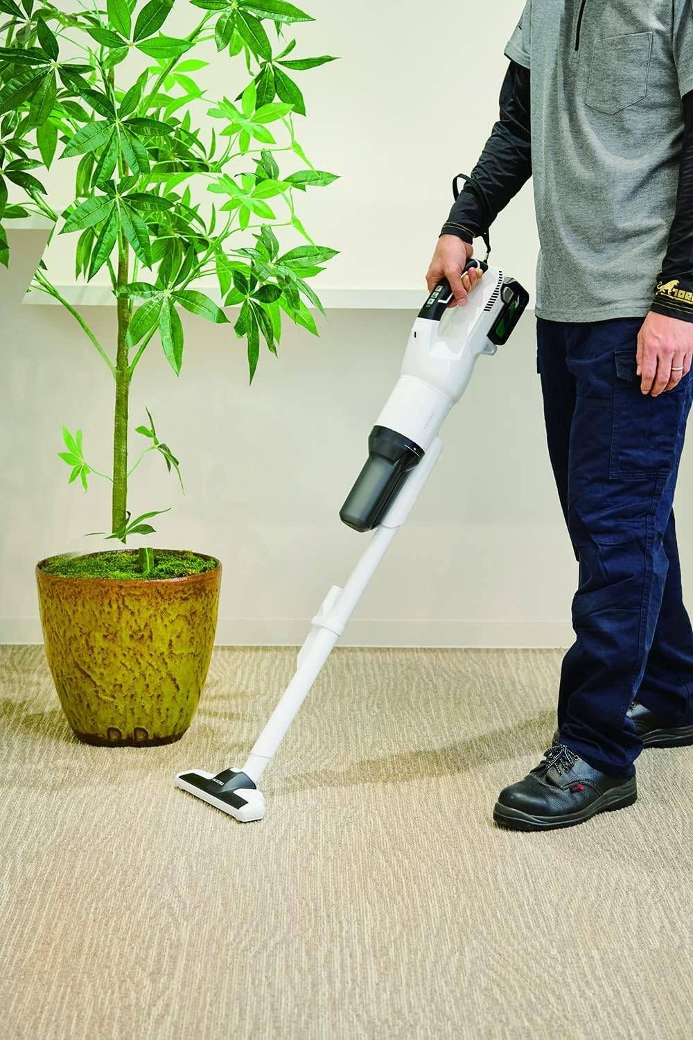 HiKOKI ハイコーキ 36V 充電式 スティック クリーナー 2段サイクロン式 ホワイト 新型蓄電池 充電器付 R36DB SC XPZ クリーナー