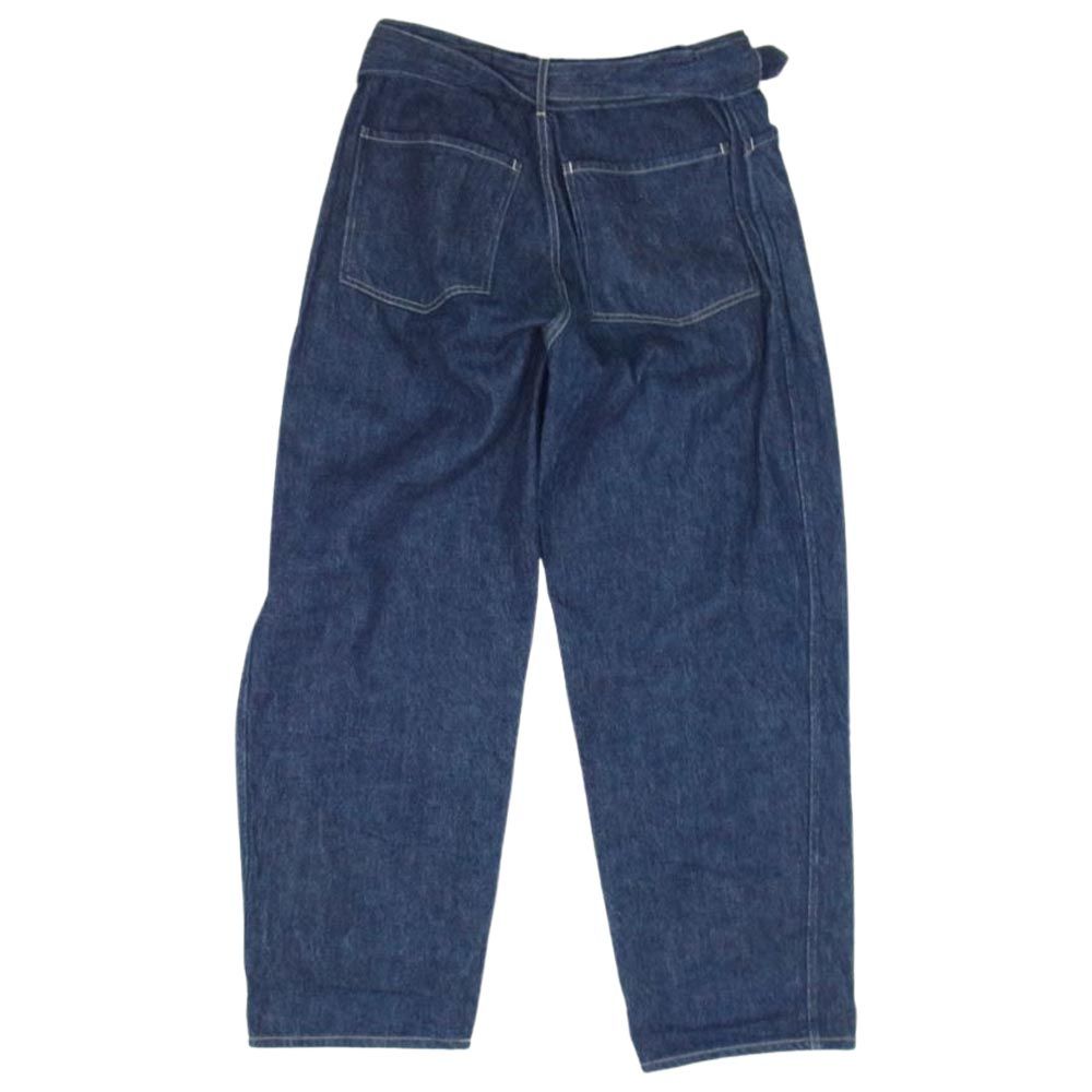 COMOLI コモリ 20AW S03-03012 ベルテッド デニム パンツ インディゴ 