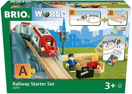 BRIO (ブリオ) WORLD 8の字スターターセット 33773「全26ピース」対象年齢 3歳~ (電動車両 電車 おもちゃ 木製 レール)