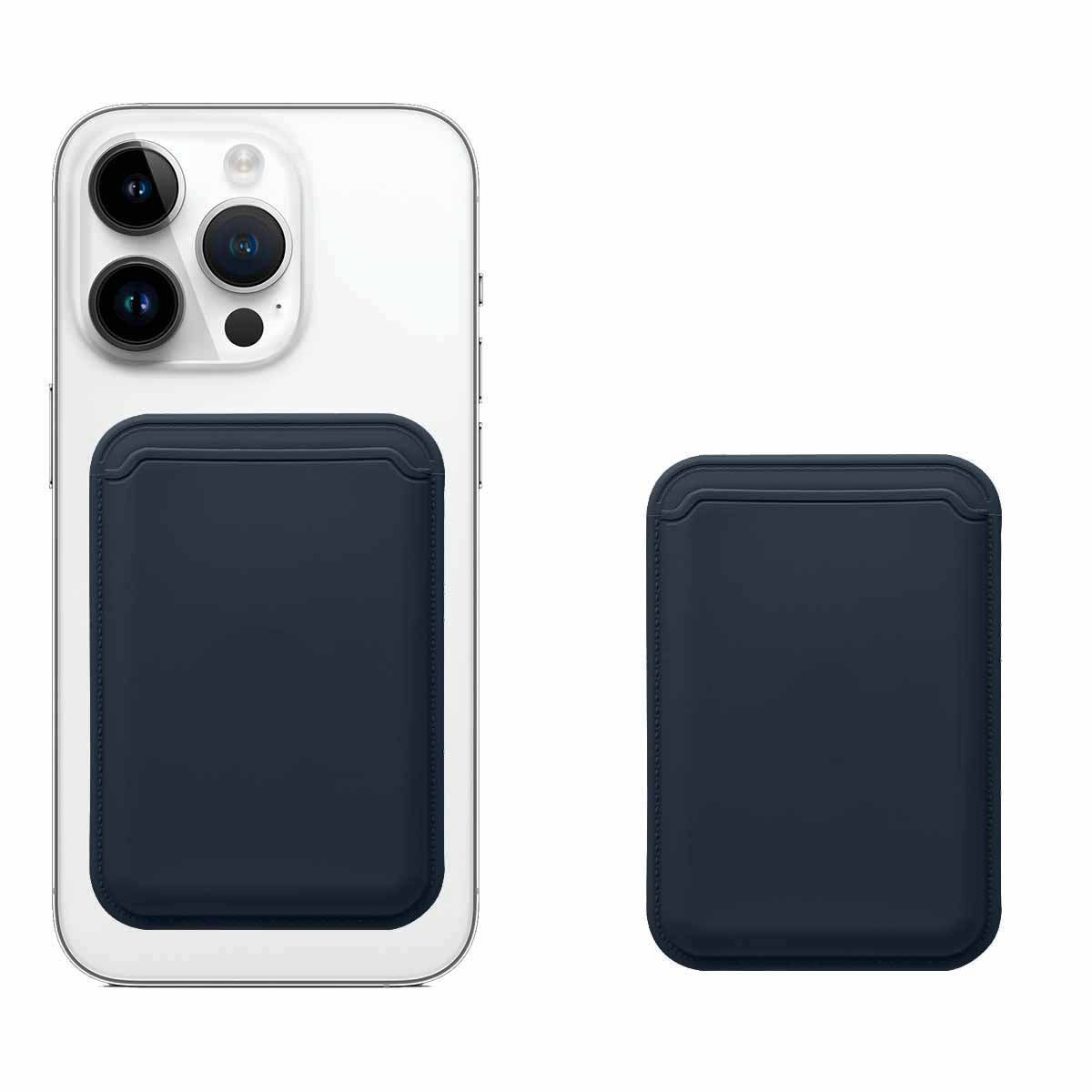 【レッド】シリコンウォレットケース カードホルダー付き マグセーフ カード ウォレット 財布 カード収納 MagSafe