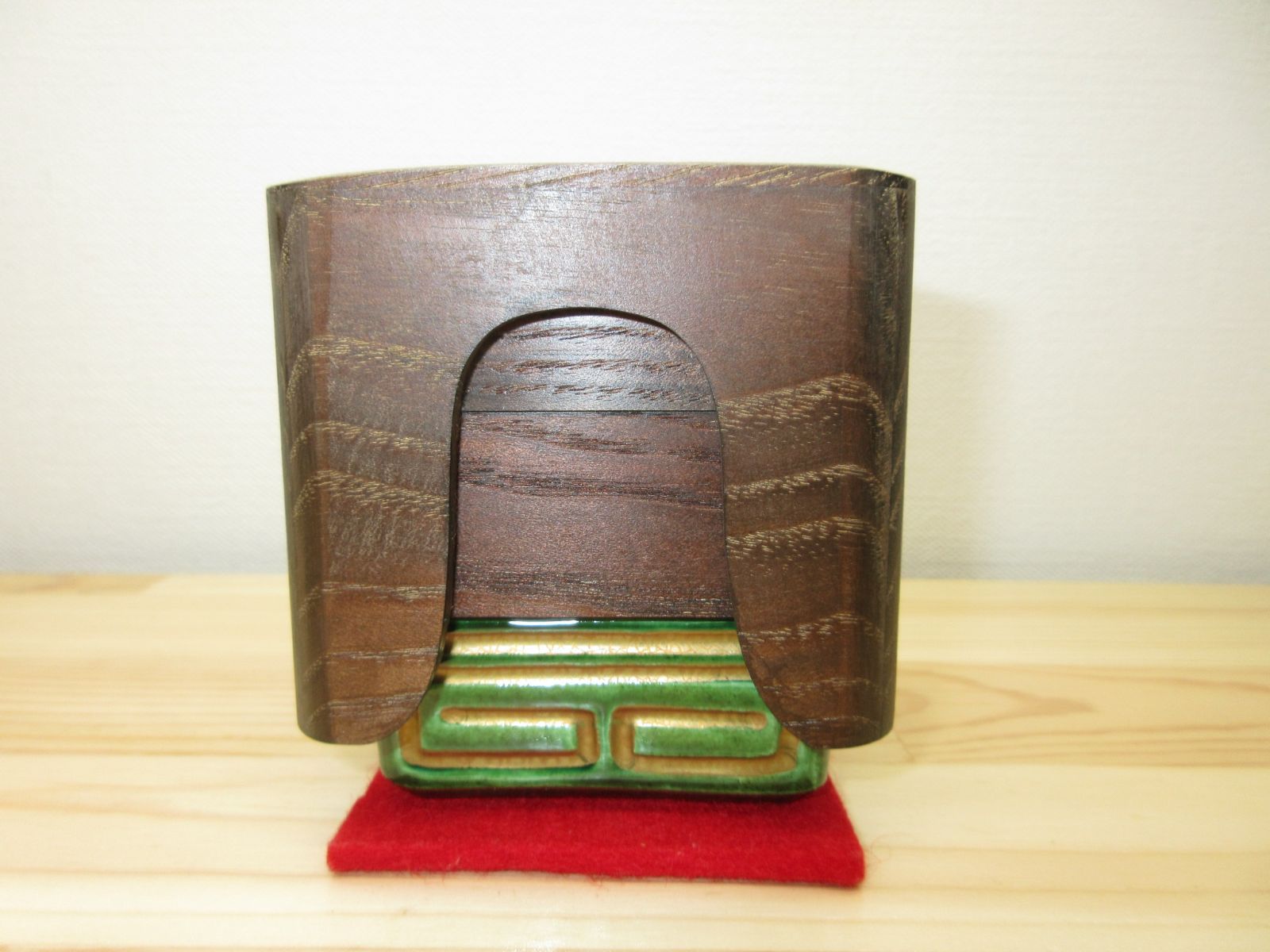 送料込【逢絢亭・新品】茶道具 七事式道具 重香合 桑 表流好み 紙箱入り 逢絢亭・新品】茶道具 七事式道具 重香合 桑地 青楽 表流好み