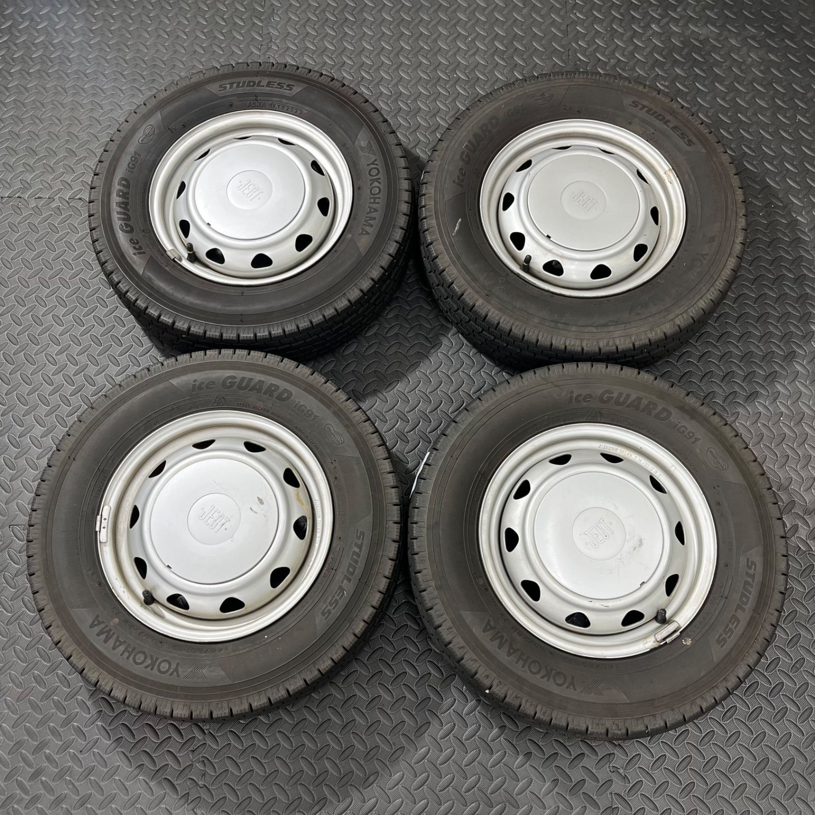 23年製 145 80R12 80 78N LT ヨコハマ アイスガードig91 ブリヂストン JECT スーパーマルチ スタッドレスタイヤ 冬タイヤ 1037Y