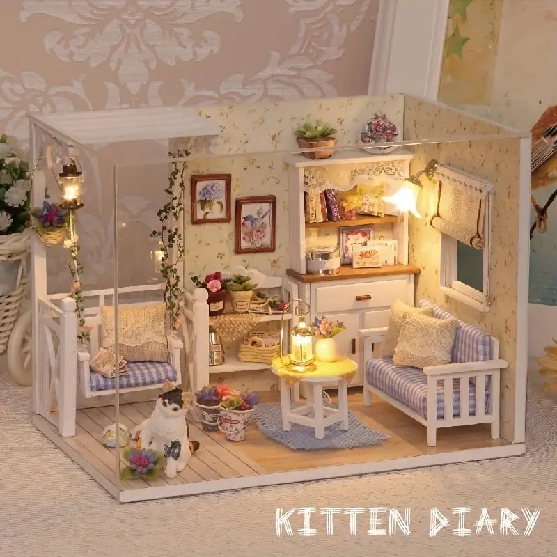 DIYドールハウスミニチュアミニ猫ハウスキット - メルカリ DIYドールハウスミニチュアミニ猫ハウスキット - メルカリ