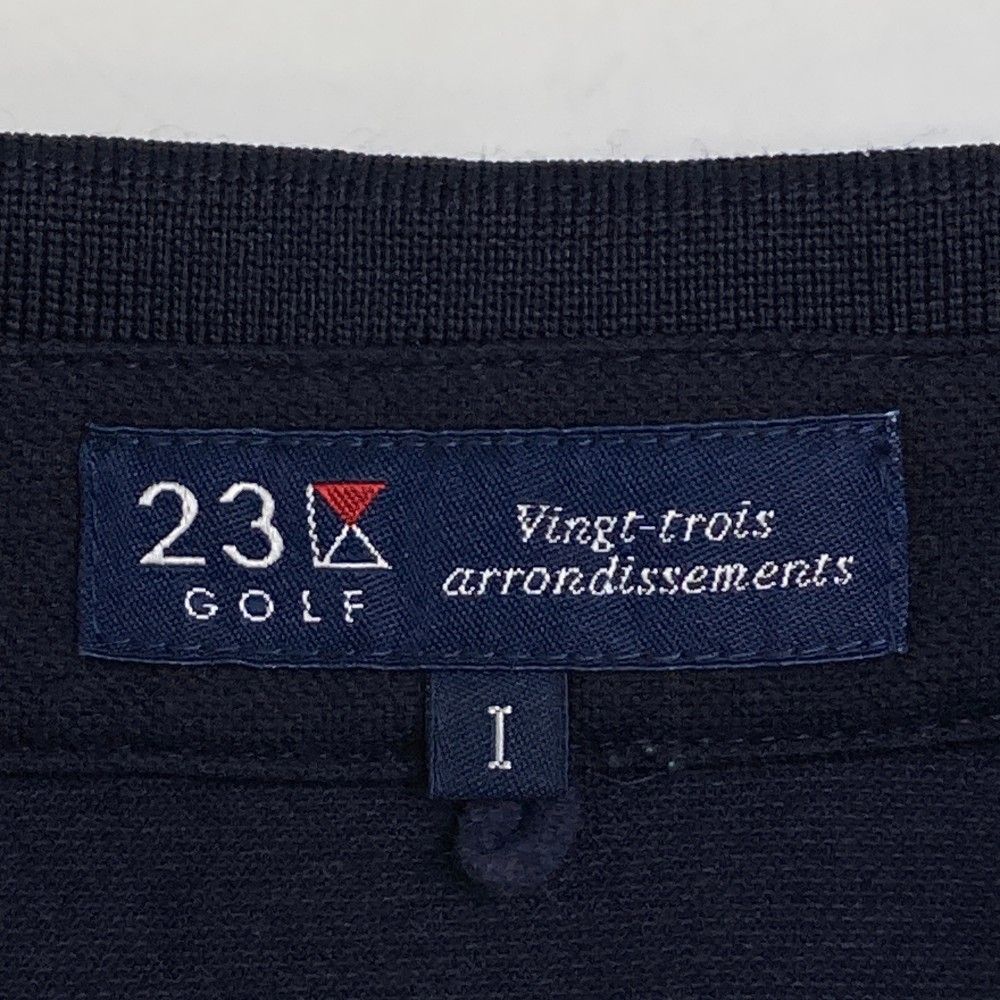 サイズ：1 23区GOLF ニジュウサンクゴルフ 半袖ポロシャツ ロゴ