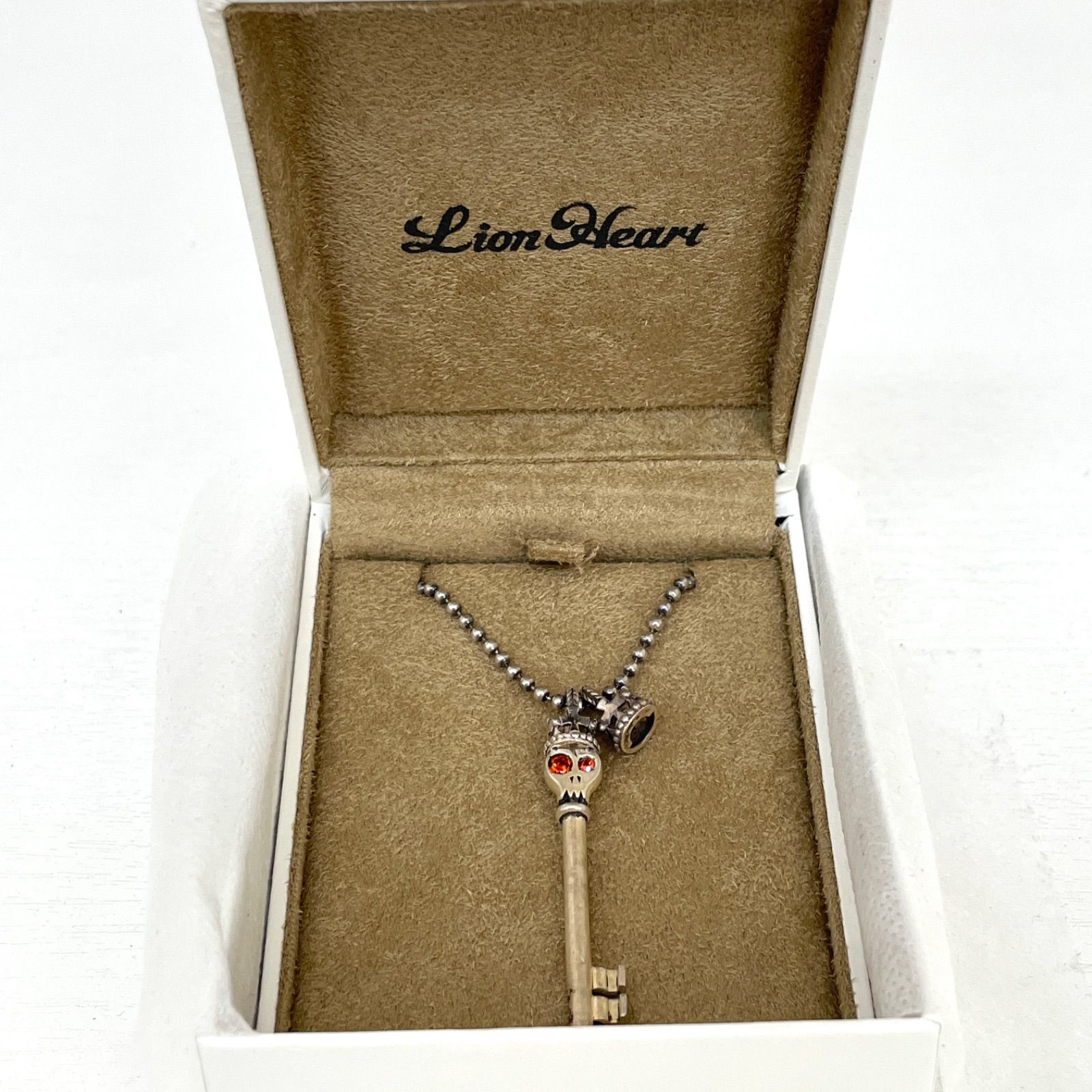 LION HEART ライオンハート ネックレス スカル 王冠 キーモチーフ 