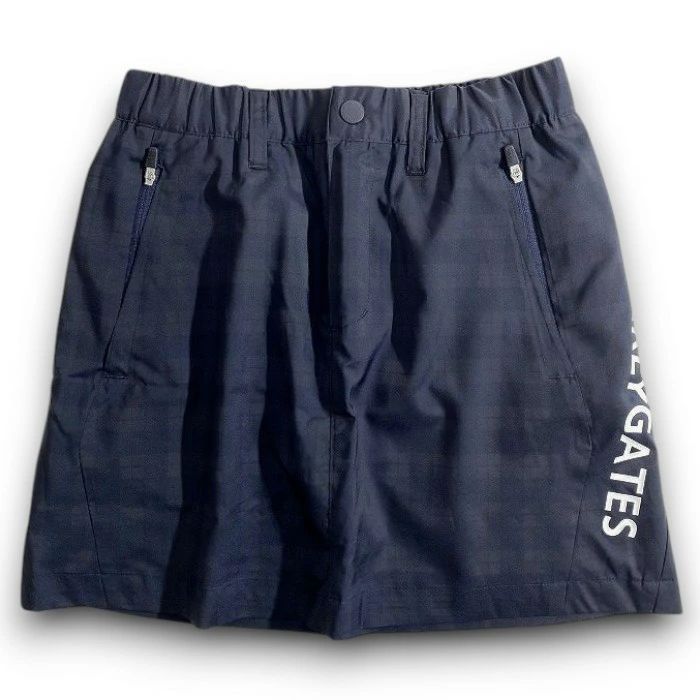 パーリーゲイツ ゴルフ 透湿防水×保温×制電 タフレックス 吸光熱変換Thermotron シャドーチェック柄 ストレッチ ミニ スカート ゴルフウェア レディース 055-2234092 定価2.7万 ネイビーブラック 030 51021w09