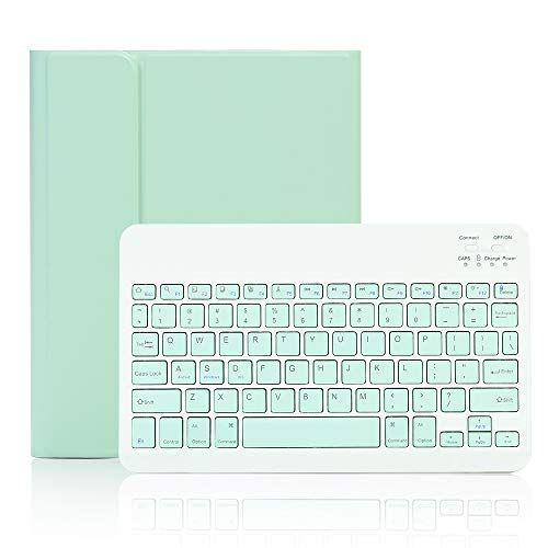 iPad Pro11_ミントグリーン iPad Pro11キーボードケース 手帳型 iPad Pro11 2022第四世代/2021第三世代/2020第二世代//2018第一世代 通用Bluetoothキーボードカバー 分離式 Apple Penci収納 アッ