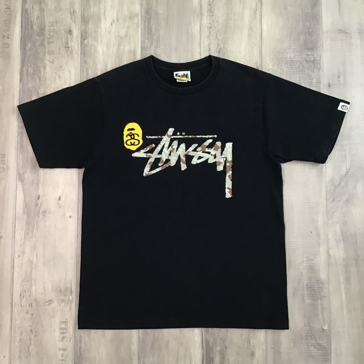 ☆激レア☆ Stussy × BAPE camo shark Tシャツ Mサイズ a bathing ape エイプ ベイプ アベイシングエイプ  ステューシー シャーク 迷彩 - メルカリ