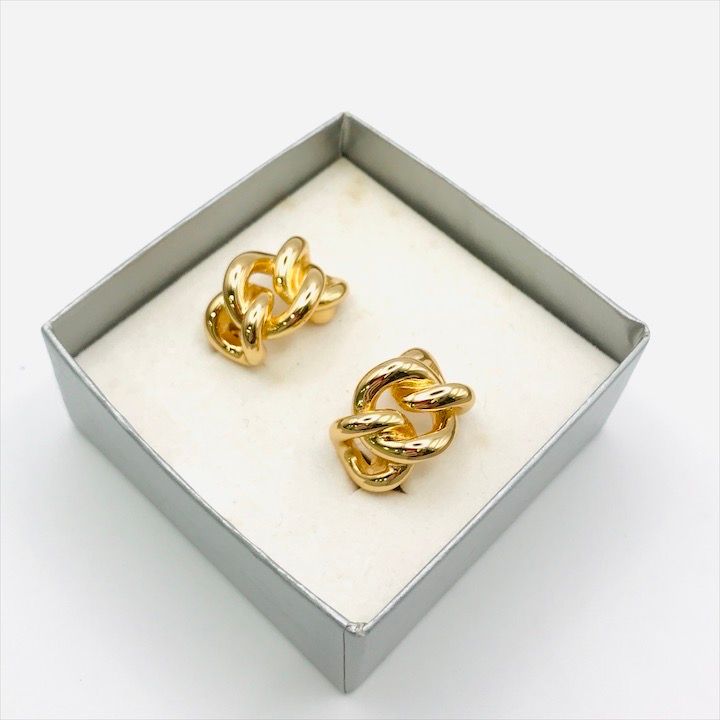 【新作登場，定番人気】 新品未使用 Christian Dior ディオール チェーン ヴィンテージ イヤリング アクセサリー レディース ブランド 小物 ゴールド m14525 その他