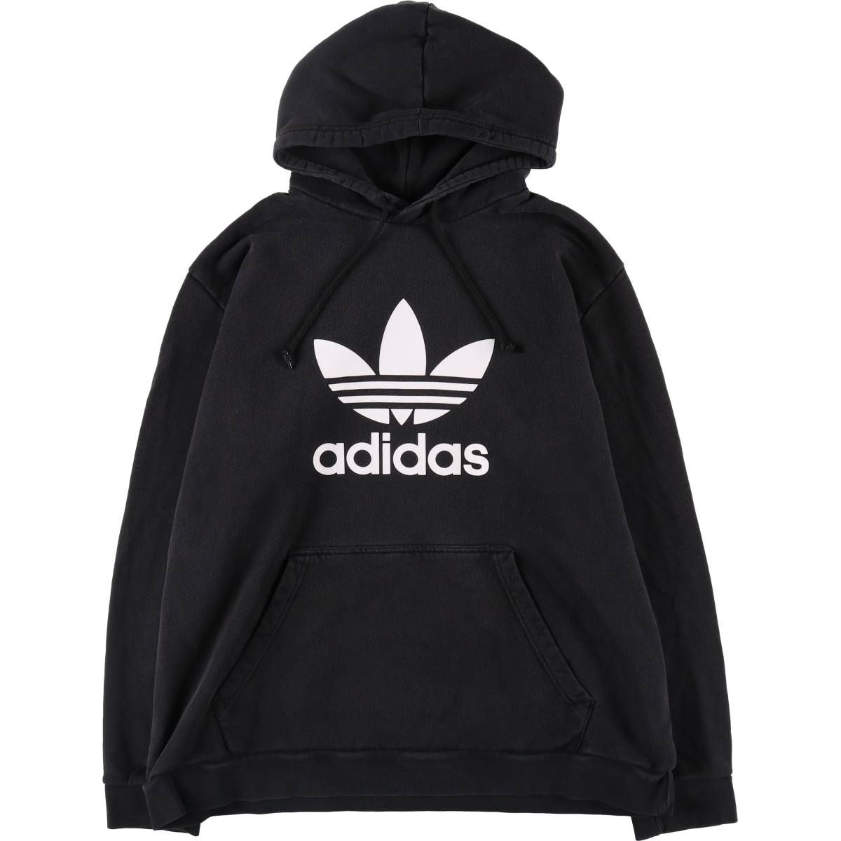 古着 アディダス adidas トレフォイルロゴ スウェットプルオーバーパーカー メンズXXL相当/eaa489448