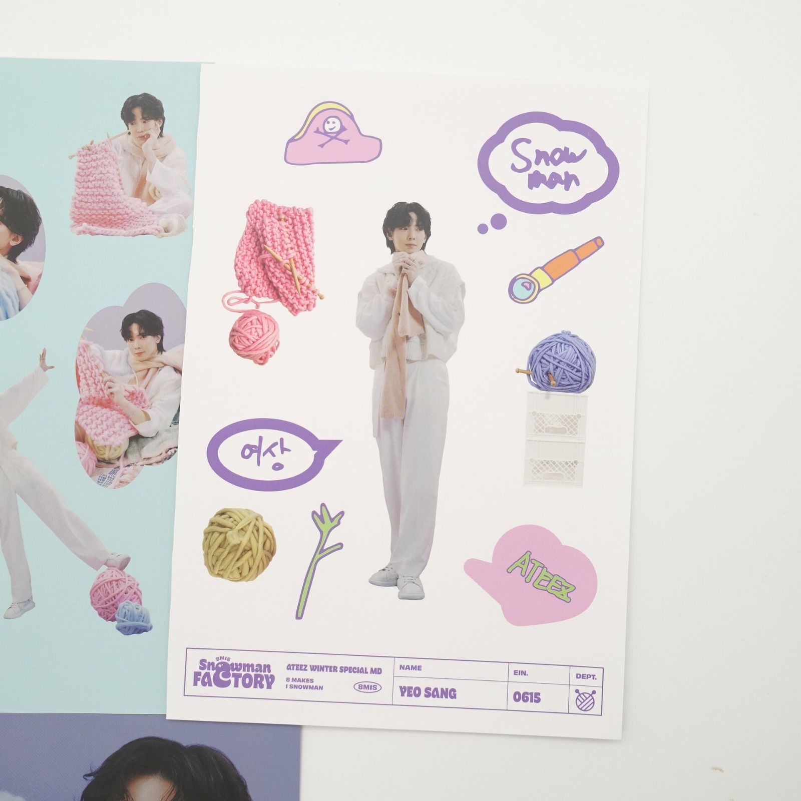 ATEEZ SNOWMAN FACTORY トレカセット♡ ATEEZ ホンジュン snowman factory フォト セット トレカ カード