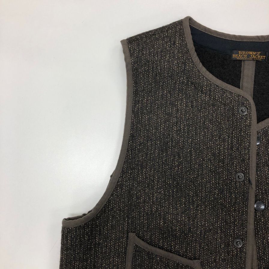 美品】ブラウンズビーチ ビーチクロス ベスト フルカウント ブラウンズ