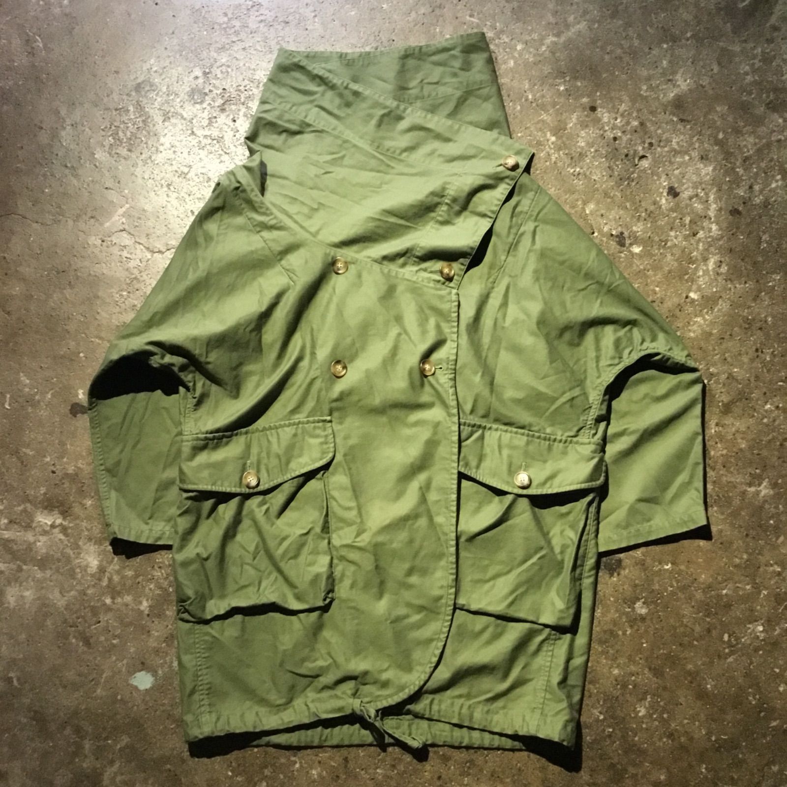 LIMI feu リミ フゥ Samle 品 Yohji Yamamoto ヨウジ ヤマモト ドレープ モッズコート Drape Mods Coat S